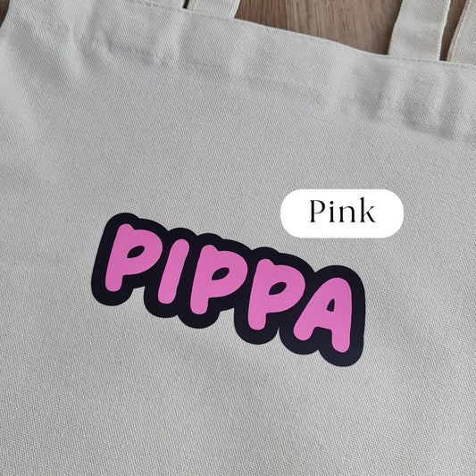 Personalised Kids Canvas Tote Bag -