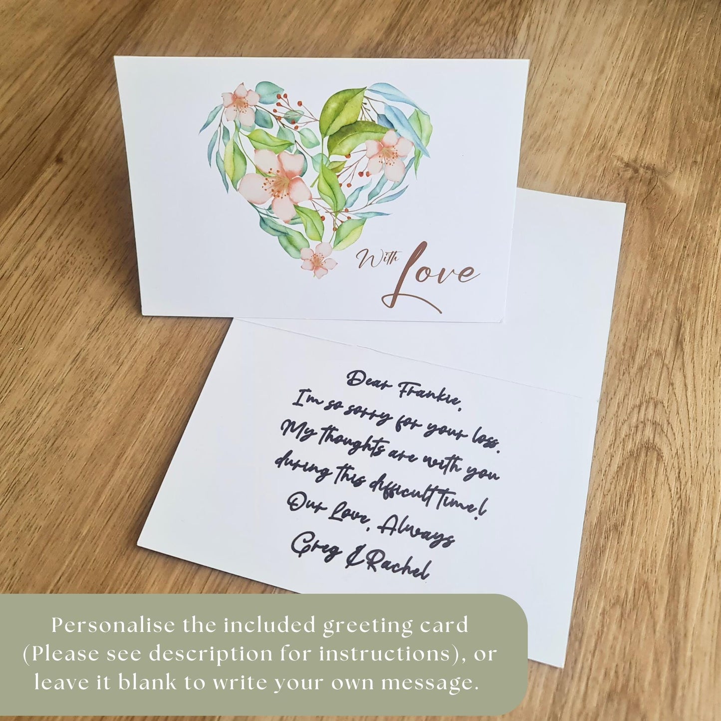 Personalised Pet Memorial Wind Chime – Engraved Spinning Heart, Sympathy Gift