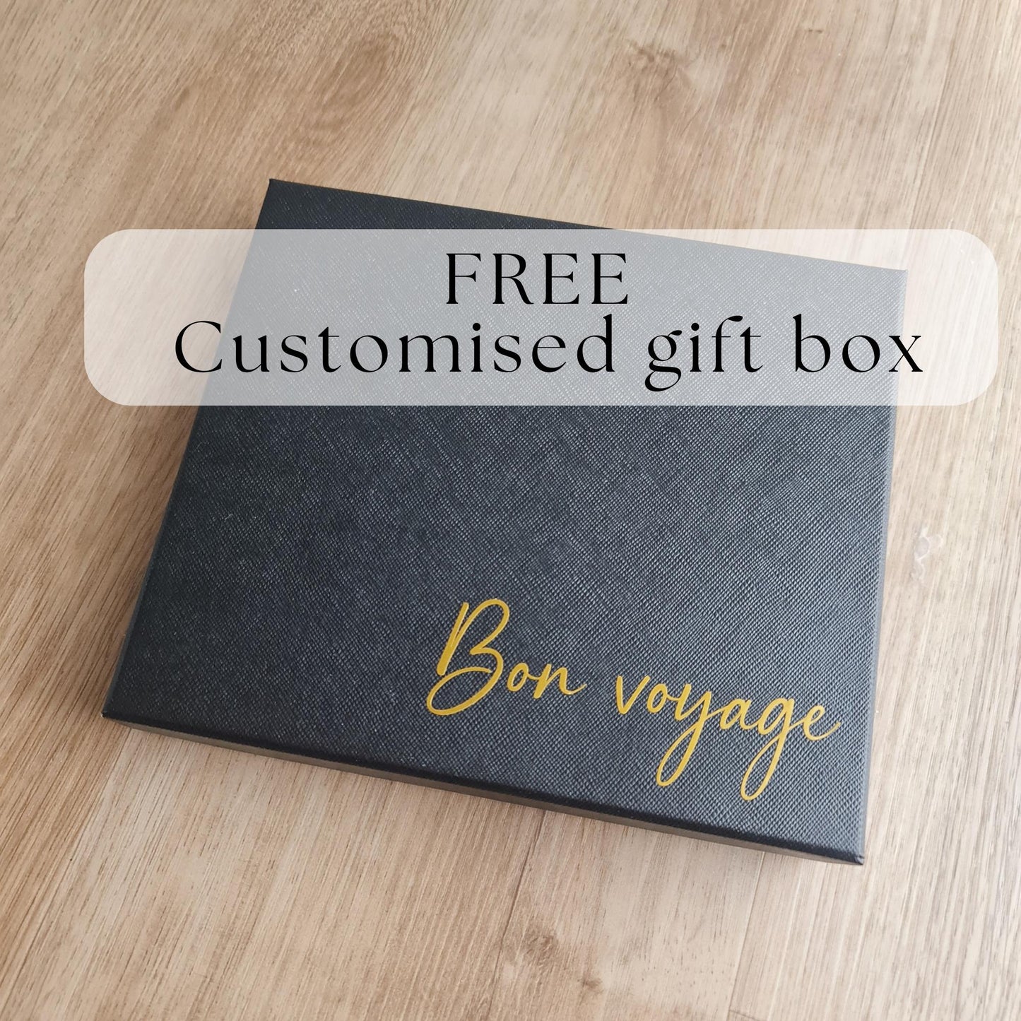 Luxury Personalised Travel Gift Set with Passport Cover & Luggage Tag